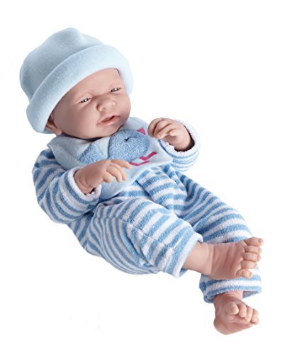 La Newborn Boutique - Realistic 17 Anatomically Correct Real BOY Baby Doll - All Vinyl BLUE BIRD Designed by Berenguer - Made in Spain by JC Toys
