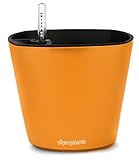 Aquaphoric Self Watering Planter (7”) + Fiber Soil = Foolproof Indoor Home Garden. Modern Decorative Planter Pot for All House Plants, Flowers, Herbs, African Violets, Succulents. Easy/Looks Great.
