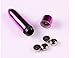 Multi-Speed Mini Electric Massager,Waterproof 10-Frequency Portable Bullet Massager (Purple)