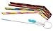 Housavvy Silicone Straws 4 PACK with Brush Cleaner, for YETI 30 OZ Rambler Tumbler, for RTIC 30 OZ Tumbler Kanati Camo