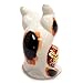 Kutani Japanese Maneki Neko Handstand Lucky Cat Ceramic