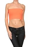 Bubble B Women's Seamless Solid Colored Bandeau Tube Top One Size