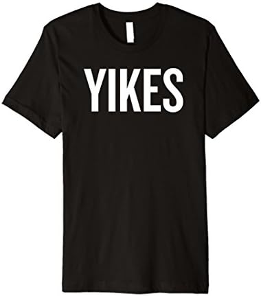 Mens Premium Yikes T-Shirt Large Black