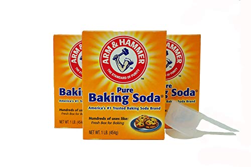 Arm & Hammer Baking Soda 16 ounce, 3 pack with 1 ounce Measuring Scoop