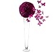 CYS Excel Pack of 6, 24 Inch Tall 4.5 inch Open Glass Trumpet Vase, Tapered Design Center Piece, Floral Display For Events & Weddings (Clear).