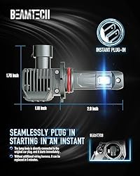 BEAMTECH 9005 Light Bulbs, G-XPower Chips HB3 Fog