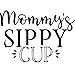 Mommy’s Sippy Cup | Coolife 12 oz Stainless Steel Novelty Wine Tumbler Insulated Stemless Funny Sippy Cup with Lid and Straw | Mother’s Day, Mom Birthday, Christmas Gift for Mom, Mint