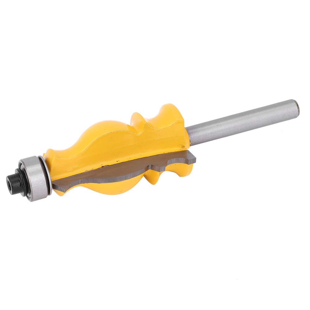 6mm Shank Handrail Router Bit for Woodworking Edging Milling Cutter Engraving Trimming Tool High Precision Wood Router Bit with Carbide Tip