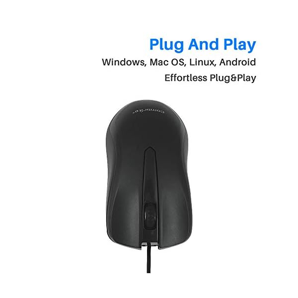 COMBRITE-M40-USB-Wired-Optical-Mouse-With-Comfort-Rubber-Scroll-Wheel-Red-LED-For-PC-And-Laptops-Windows-Mac-OS-Linux-Plug-And-Play-Black-M40 Combrite M40 USB Wired Optical Mouse With Comfort Rubber Scroll Wheel & Red LED For PC And Laptops, Windows, Mac OS…