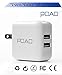 POAO 5V 2.1A AC Power Adapter Dual USB Travel Wall Charger with SmartID Technology, Foldable Plug for iPhone iPad, Samsung Galaxy, HTC Nexus Moto Blackberry, Bluetooth Speaker Headset & Power Bank