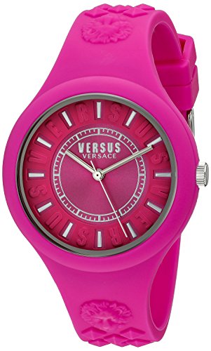 Versus by Versace Women's SOQ030015 Fire Island Quartz Watch With Pink Band