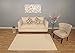 Ottomanson Collection Shag Rug, 7 ft 10 in x 9 ft 10 in, Solid Ivory