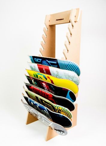 Pro Board Racks Skateboard Longboard Snowboard Floor Display Rack (The Deckhand)