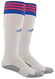 adidas Unisex Copa Zone Cushion II Soccer Sock, White/Shock Blue/Solar Red/Light Onix, Large