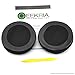Geekria Comfort Velour Replacement Ear Pads for Technics RP-DH1200 DJ, RP-DH1210, RP-DH1250-S DJ Headphones Ear Cushions, Repair Parts (Black)