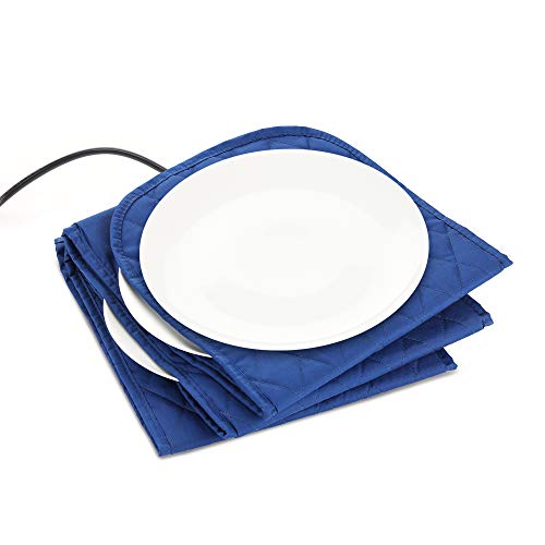 Navaris Electric Plate Warmer 10 Plate Blanket Heater Pockets for Warming Dinner Plates to 165