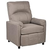 BestMassage Single Arm Recliner Chair Sofa Fabric Reclining Couch Accent Chair