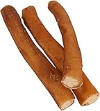 7" Straight Bully Sticks for Dogs [X-LARGE THICKNESS] (10 Pack) All Natural & Odorless Bully Bones | Long Lasting Dog Chew Dental Treats | Best Thick Bullie Sticks for Dogs or Puppies | Grass-Fed Beef