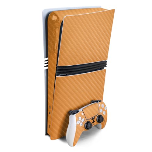 Carbon Fiber Gaming Skin Compatible with Sony PlayStation 5 PS5 Pro Bundle - So…