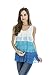 Bearsland Women's Breastfeeding and Nursing Sleeveless Summer Tee (Large, WhiteBlue)