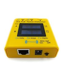 WS PoE Probador detector   Probador en línea de potencia por Ethernet, indica desde 20 V a 56 V, 0 5 A, potencia de uso activo en 802.3af, 802.3at y pasivo PoE a velocidades de datos de 10 100 1000
