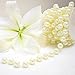 14mm Large Ivory Pearls Faux Crystal Beads by The Roll for Wedding Decoration