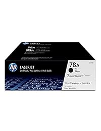 HP 78A (CE278D) - Cartuchos originales LaserJet de tóner negros, 2 cartuchos