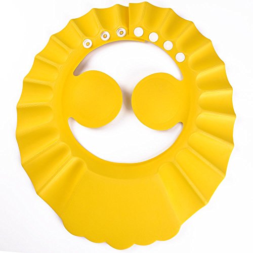 SunTrade 3Pcs Cute Baby Kids Adjustable Shampoo Bath Bathing Shower Cap Hat Wash Hair Shield