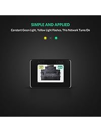 UGREEN Adaptador Ethernet USB 2.0 a 10 100 Red LAN Cable RJ45 Adaptador para Nintendo Switch, Wii, Wii U, MacBook, Chromebook, Windows 10, 8.1, Mac OS, Surface Pro, Linux ASIX AX88772 Chipset, Negro