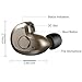 Bluetooth Headset, AngLink 0.13oz Only V4.1 Mini Bluetooth Earpiece Wireless Earpiece In-ear Mini Bluetooth Earbuds with Microphone Mic Hands-free for iPhone Samsung and Other Smartphones (Brown)