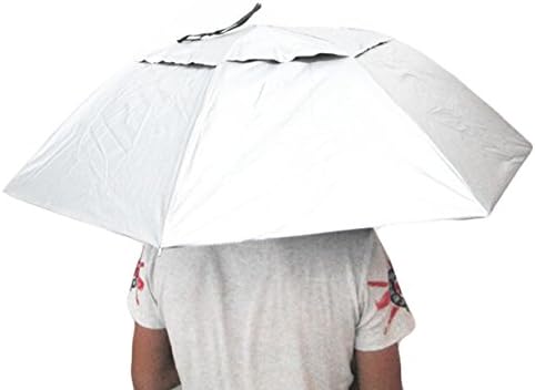 Rain and Uv Protection Headwear Umbrella Hat for Fishing (Style_3)
