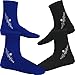 Nordic Essentials Beach Socks - Sand sports - Volleyball, Soccer, Snorkeling - Kids, Women, Men 1 Yr Warranty (4, Black + Blue, Medium)