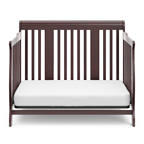 Storkcraft Tuscany 5in1 Convertible Crib (Espresso) Easily Converts