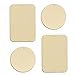 Metal Plate with 3M Adhesive Back for Magnetic Car Mount Cell Phone Holder GPS and Tablet Holder (2 Rectangle & 2 Round) (Gold)