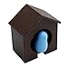 UINKE Cute Sparrow Bird House Nest Whistle Keychain Key Ring Key Holder Protector Wall Hook Hanger Gift,Brown House Blue Bird
