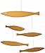 Flensted Mobiles Floating Fish Hanging Mobile - 16 Inches Pine