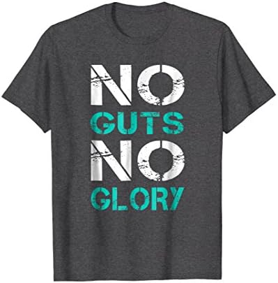 Mens No Guts No Glory T Shirt Medium Dark Heather