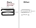 30 Pieces Metal Swim Suit Bra Hooks Replacements Bra Strap Slide Hook Nylon Coated 9 Shape (Inner Diamater 25mm, Black/Silver)