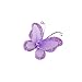 NUOLUX Mesh Wire Glitter Butterfly Pack of 50 (Purple)