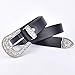 Talleffort Ladies Vintage Western Leather Belts for Women Genuine Leather Belt Black-S