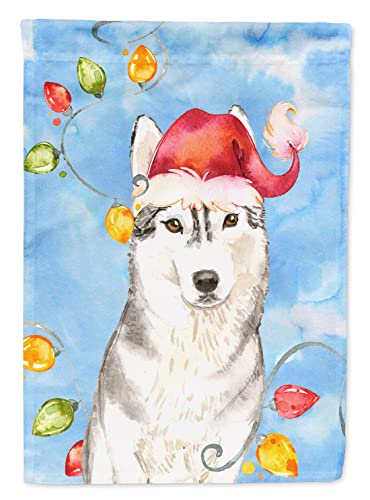 Caroline's Treasures CK2495CHF Christmas Lights Siberian Husky House Flag Large…