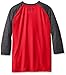 Under Armour Boys' Tech 3/4 Sleeve, Risk Red (600)/Black, Youth Small