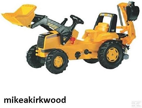 rolly toys cat construction pedal tractor backhoe loader