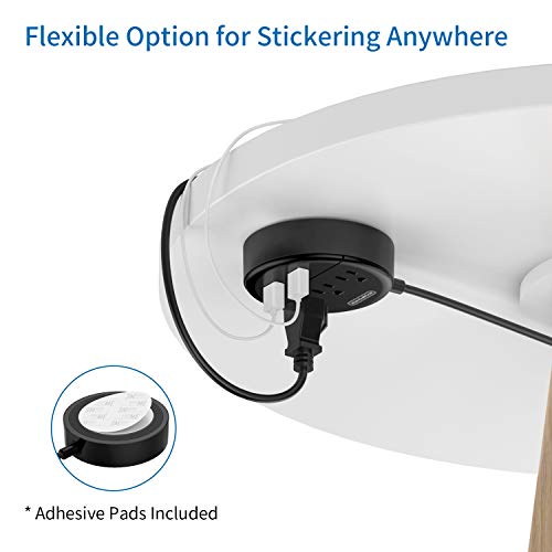 image for Power Strip with USB - NTONPOWER Travel Power Strip Flat Plug, 15ft Ex