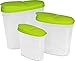 Utopia Kitchen Food Container (Green, 3-Pack) - Reusable, Environment Friendly, Multipurpose for Home, Kitchen or Restaurant Use