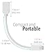 Fosmon Mini DVI Male to HDMI Female Video Adapter Cable AD-MDVI-HDMI - Nickel Plated