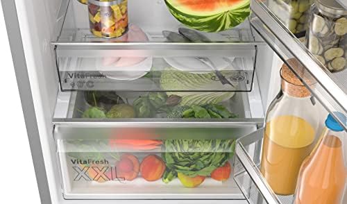 Elettrodomestici KGN397ICT Serie 4, Frigo-congelatore combinato da libero posizionamento, 203 x 60 cm, inox-easyclean