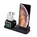 Treatlife Stand for iPhone, 3 in 1 Charging Station Universal Dock Silicon Holder Compatible with iPhone Xs/Xs Max/Xr/X/8 plus/8/7plus/7/iWatch Series 4/3/2/1