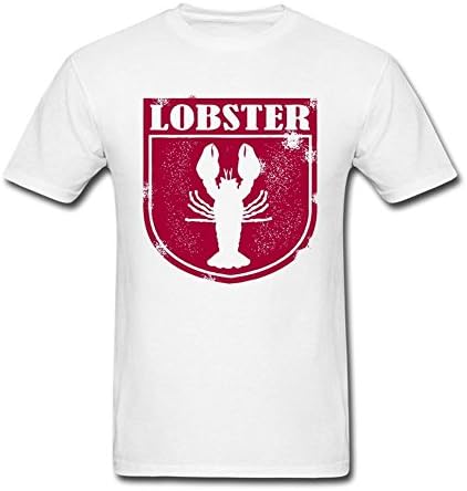 Aeenohik Men's Style Lobster Seafood Stamp Short Sleeve T shirt S
