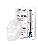 [MOONLAB] REAL COOLING Thermometer Sheet Mask Skin Radiance – Ultra Cooling on the Skin, Relieves Overheated and Tired Skin, Bio-Cellulose Sheet, 25ml Pack of 4pcs